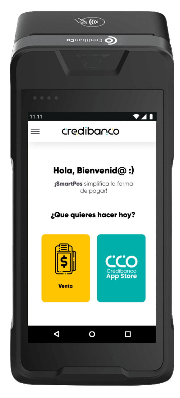 Pantalla bienvenida Credibanco App Store