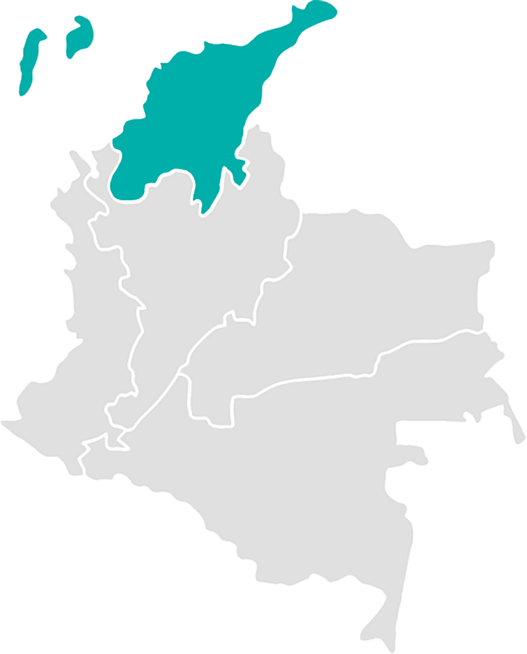 mapa regional zona norte