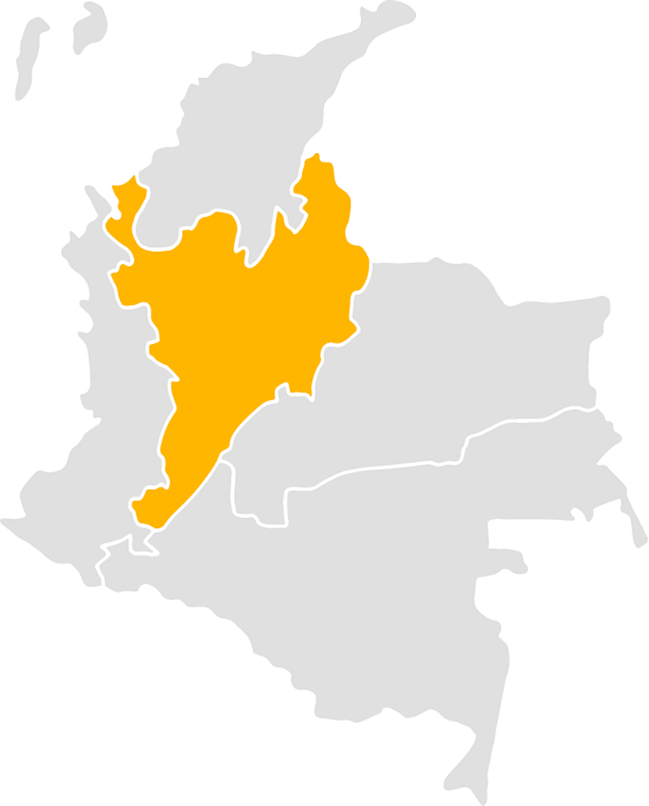 mapa regional zona norte